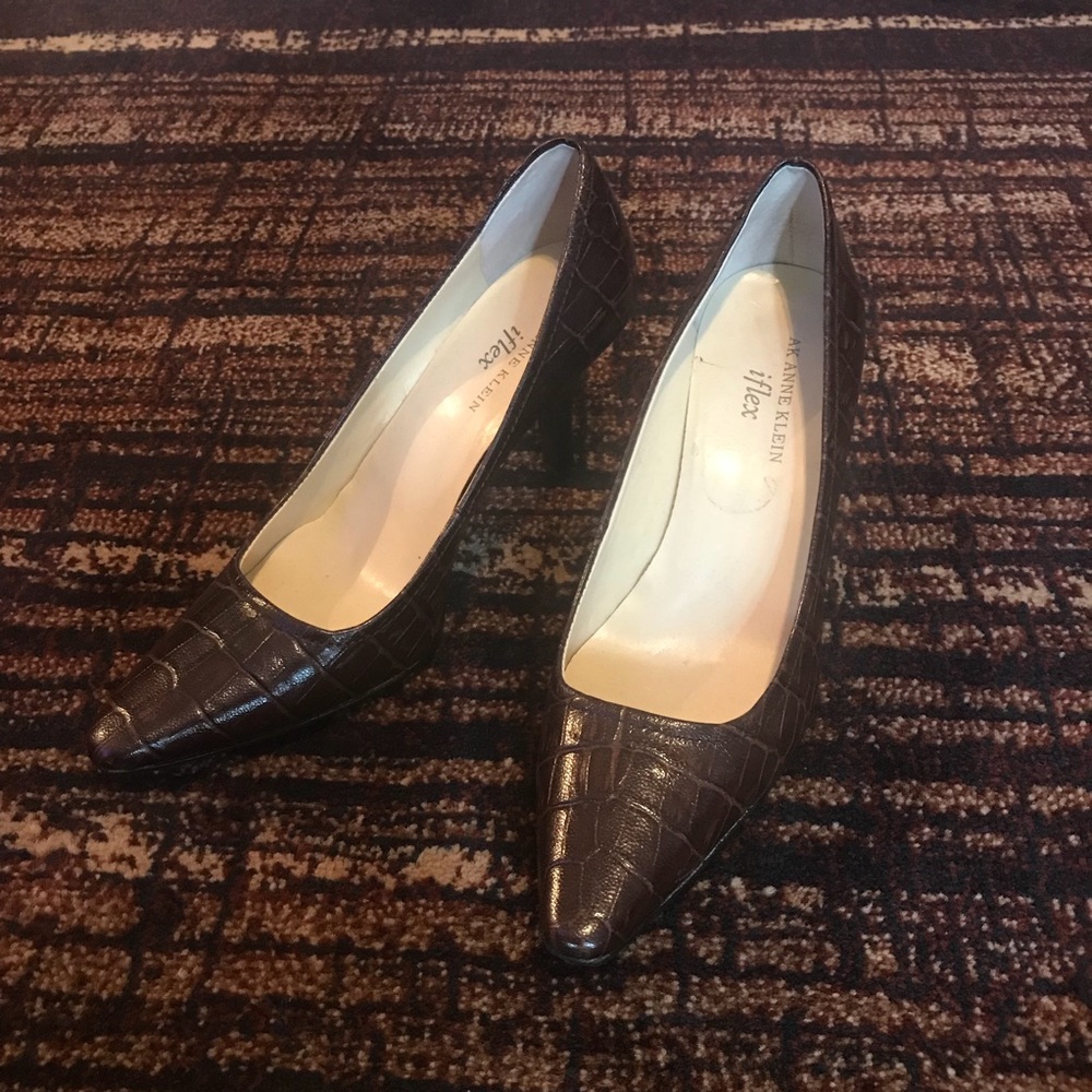 Anne Klein iflex Brown heels - Picture 1 of 5